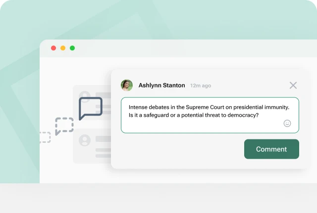 Comments feature in Live Blog for election coverage