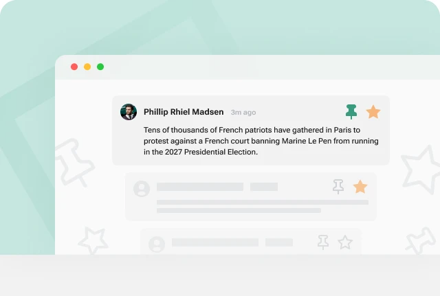 Pin and highlight feature in Live Blog for election coverage
