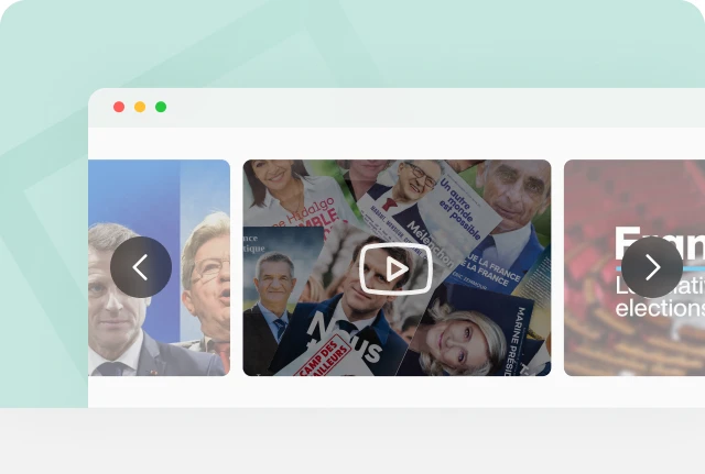 Image & video slideshows feature in Live Blog for election coverage