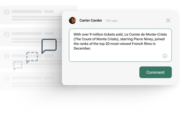 Audience commenting on Live Blog