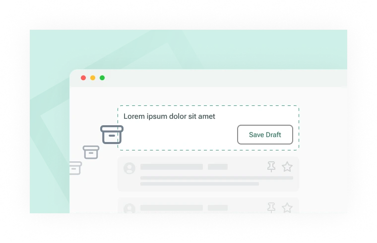 Drafts feature in Live Blog for live events