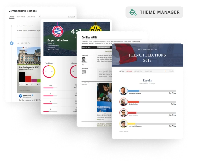 Theme Manager in Live Blog