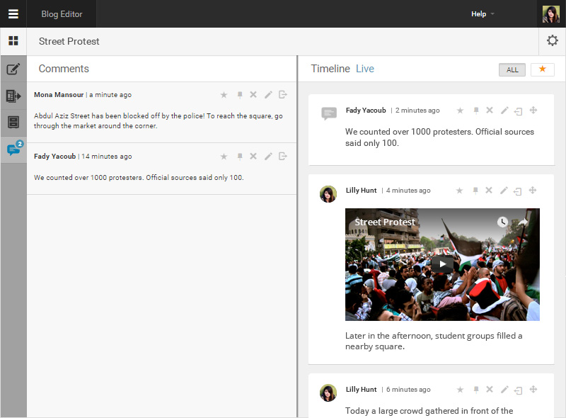2. Moderate comments