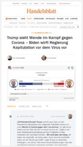 Handelsblatt Live Blogging the US elections